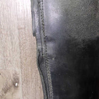 Field Boots, Zips *gc/fair, faded, calves: rubs & thin, peeling & curled edges, older, loose toes, scrapes
