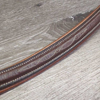 Rsd/FS Padded Browband *vgc, stiff, clean, rubs, crackles, drty, stains, scraped edges

