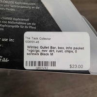 Gullet Bar, box, info packet *vgc/gc, mnr dirt, rust, chips, 0 screws
