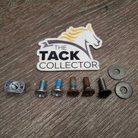 Gullet Bar, box, info sheet, bag: 4 screws, 2 washers, 1 misc *fair, v.rusted, peeled paint
