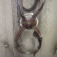 Rsd/Padded Figure 8 Noseband, sheepskin *gc, clean & thick residue, scrapes, rubs, faded
