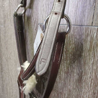 Rsd/Padded Figure 8 Noseband, sheepskin *vgc/xc, clean, mnr rubs, residue, fading & scrapes
