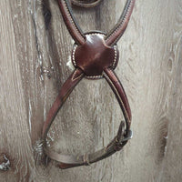 Rsd Figure 8 Noseband, sheepskin *vgc/gc, rubs, clean, faded, peeling, edge scrapes
