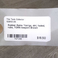Rubber Reins *fair/gc, dirt, faded, rubs, TORN keepers
