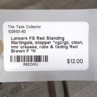 FS Rsd Standing Martingale, stopper *vgc/gc, clean, mnr creases, rubs & fading
