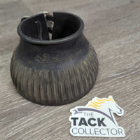 1 Only VINTAGE Soft Ribbed Rubber Bell Boot, buckle strap *gc, dirty, rubs, stains, older
