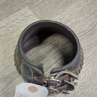 1 Only VINTAGE Soft Ribbed Rubber Bell Boot, buckle strap *gc, dirty, rubs, stains, older
