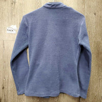 Fleece Sweater, 1/4 Zip up *gc, clumpy, hairy, threads, older, faded?, edge rubs & pills

