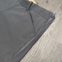 Side Zip Hvy Breeches *gc, older, seam puckers, clean , hairy velcro, waist rubs
