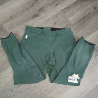 Side Zip Breeches *gc, older, clean, faded, stretched seat seam, mnr broken elastics
