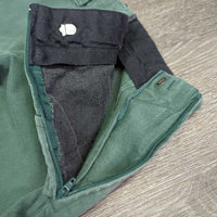 Side Zip Breeches *gc, older, clean, faded, stretched seat seam, mnr broken elastics
