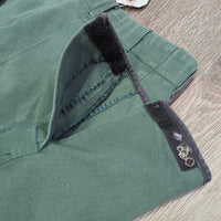 Side Zip Breeches *gc, older, clean, faded, stretched seat seam, mnr broken elastics
