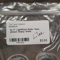 2x 3" LightPlast Rolls *new, almost empty
