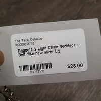 Eggbutt & Light Chain Necklace - Belt *like new