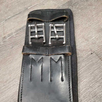 Shoulder Relief Short Girth, Center Elastic & Buckle, Neoprene Velcro Liner *vgc, clean, cracking edges, mnr faded
