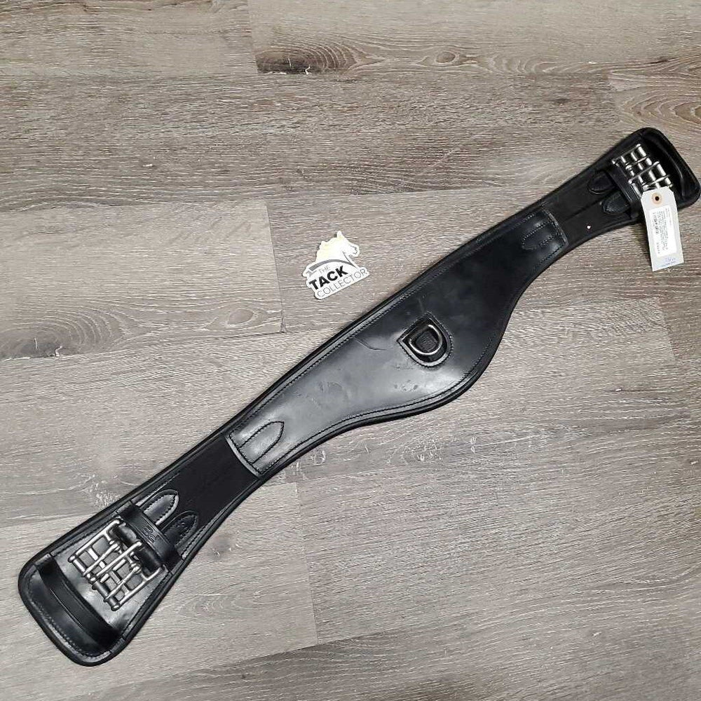 Anatomical Short Girth, 2x Els, D Ring, velcro *xc/like new, clean, v.mnr hairy edges