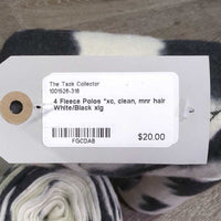 4 Fleece Polos *xc/like new, clean, mnr hair
