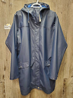 Long Rain Jacket *vgc, stained tag, unstiched zipper bottom
