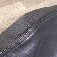 Synthetic Leather Half Chaps, Back Zipper *vgc, mnr dirt, stretched els, rubs
