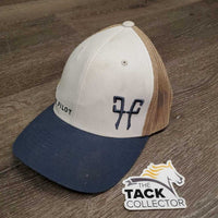 Cotton-Mesh Trucker Ball Cap *gc, dirt, stains
