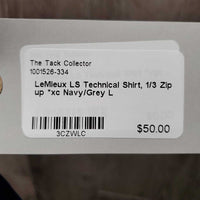 LS Technical Shirt, 1/3 Zip up *xc
