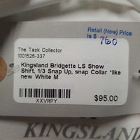 Bridgette LS Show Shirt, 1/3 Snap Up, snap Collar *like new

