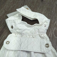 Stock Tie, attached Velcro Collar, Snap On Bling *vgc/gc, crinkles, puckers
