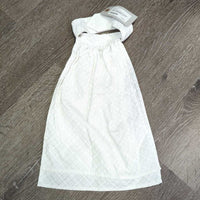 Stock Tie, attached Velcro Collar, Snap On Bling *vgc/gc, crinkles, puckers
