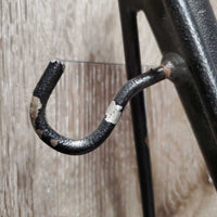 Stall Mount Metal Saddle Rack, bracket *gc, clean, residue, scratches, dings, peeled
