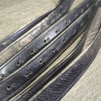 Soft Lined Stirrup Leathers *gc/fair, rubs, scraped, faded, stretched holes, threads, xhole, unstitched
