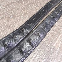 Soft Lined Stirrup Leathers *gc/fair, rubs, scraped, faded, stretched holes, threads, xhole, unstitched
