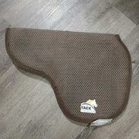 Hvy Double Sided Neoprene Fitted Saddle Pad *gc, clean, stains, split edges, slices, older?, hairy
