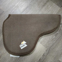 Hvy Double Sided Neoprene Fitted Saddle Pad *gc, clean, stains, split edges, slices, older?, hairy
