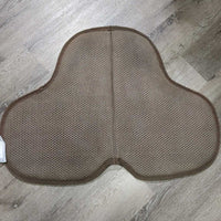 Hvy Double Sided Neoprene Fitted Saddle Pad *gc, clean, stains, split edges, slices, older?, hairy
