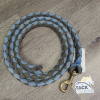 Hvy Braided Nylon Lead Rope *gc, dirty, faded, rubs, pills, stains

