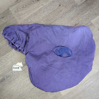 Cotton Fleece Lined Jump Saddle Cover *gc, clean, faded, hair
