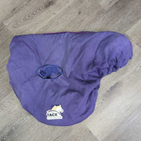 Cotton Fleece Lined Jump Saddle Cover *gc, clean, faded, hair
