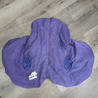 Cotton Fleece Lined Jump Saddle Cover *gc, clean, faded, hair
