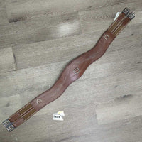 Anatomical - Shoulder Relief Padded Girth, 2x els, 3x D Rings *gc, v.dirty, v.hairy
