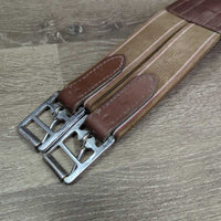 Anatomical - Shoulder Relief Padded Girth, 2x els, 3x D Rings *gc, v.dirty, v.hairy
