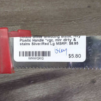 Double Blade Shedding Blade, Hvy Plastic Handle *vgc, mnr dirty & stains
