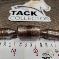 Sweet Iron Western D Ring Bit, center roller, rotating *gc, clean, rusty, scuffs, chews
