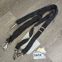 2 Elastic Leg Straps *gc, clean & dirty, residue, faded, v.stretched
