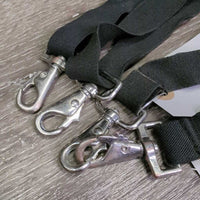 2 Elastic Leg Straps *gc, clean & dirty, residue, faded, v.stretched

