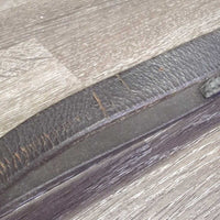 Thin Braided Reins *gc/fair, dirty, residue, faded, creases, twisted, v.dry, v.stiff, older
