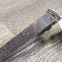 Thin Braided Reins *gc/fair, dirty, residue, faded, creases, twisted, v.dry, v.stiff, older
