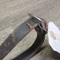 Thin Braided Reins *gc/fair, dirty, residue, faded, creases, twisted, v.dry, v.stiff, older

