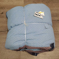 Hvy Winter Blanket, 2 legs *gc, clean, 0 wpf, repairs, snags, faded, mnr holes, rubs, bare fleece, clumpy, threads
