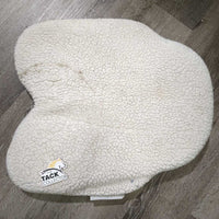 Thick Foam Half Pad, Hvy Fleece Cover *gc, clumpy, older, clean, dingy, hairy
