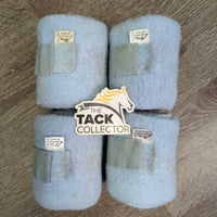 4 Fleece Polos *gc,clean, clumpyu, older, hairy, rubs, rough edges
